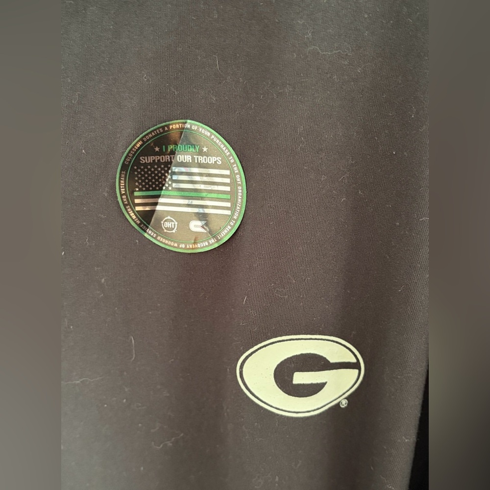 NWT Colosseum Georgia Bulldogs OHT Military Appreciation Quarter-zip Pullover - Picture 4 of 8